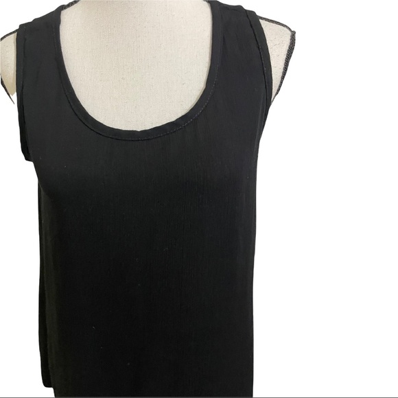 Nomadic Traders womens blouse size small Rayon semi sheer hi low style b… - Picture 2 of 11